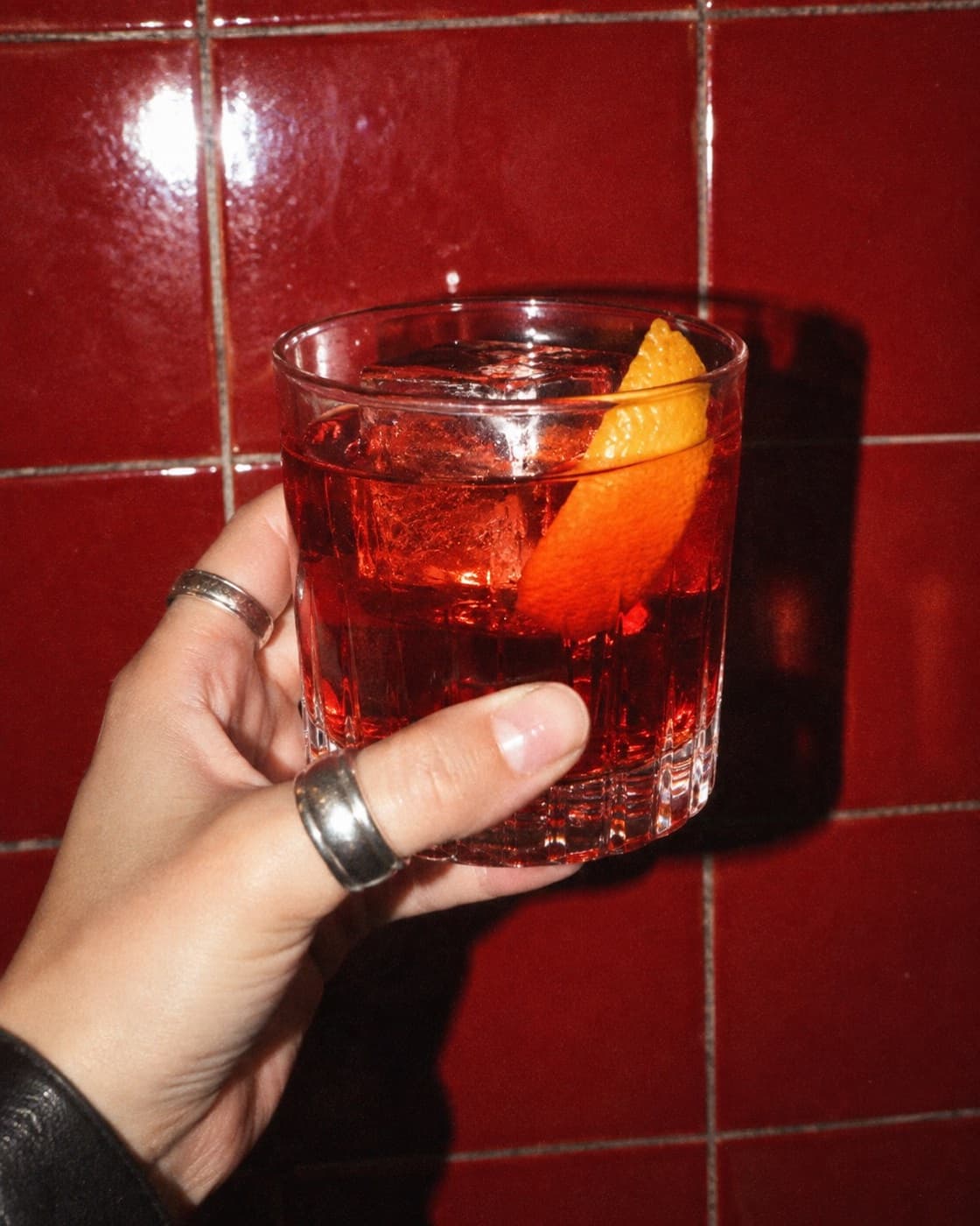 Zero-proof zero proof negroni, flash photo
