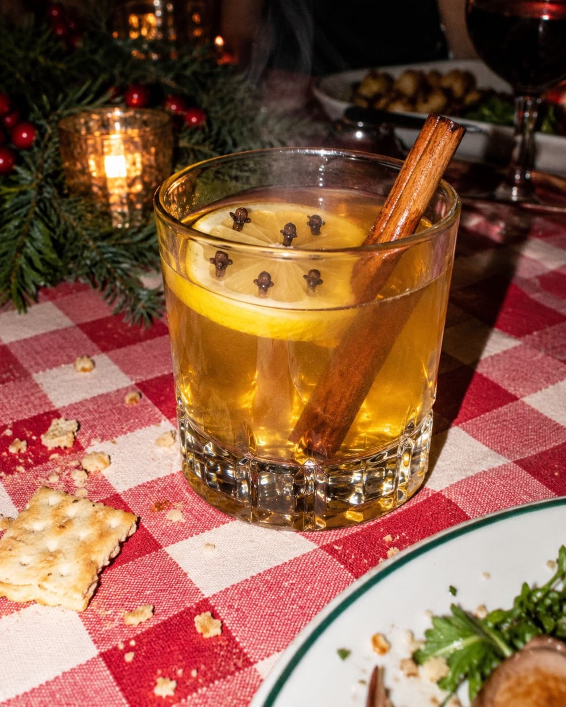 Zero-proof hot toddy, flash photo